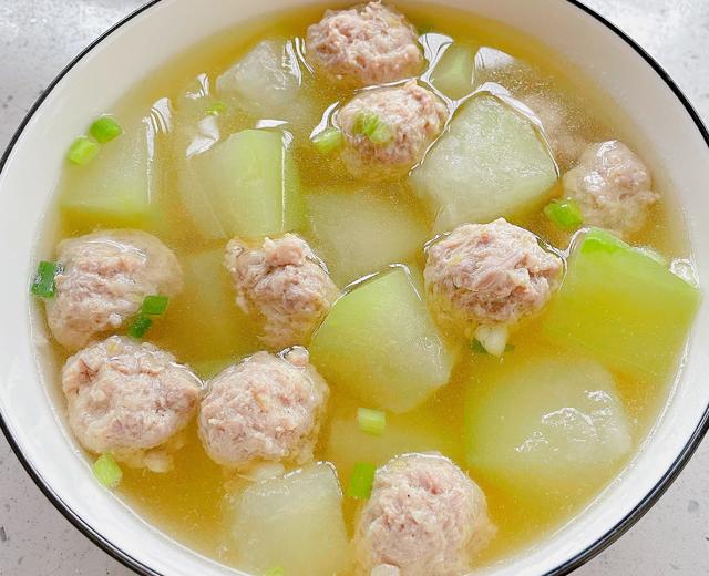 Winter Melon Meatball Soup