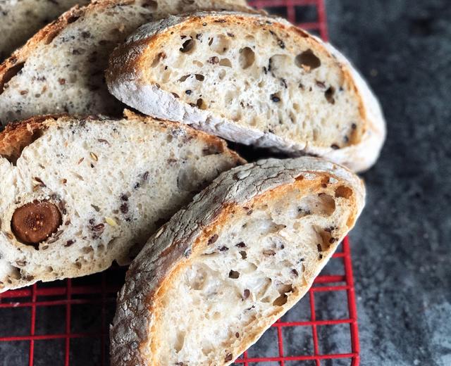 Whole Wheat Flaxseed No-Knead Bread