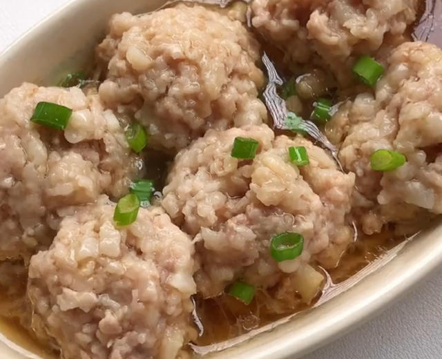 Steamed Yam and Pork Meatballs (Baby Food)